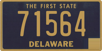 DE license plate 71564