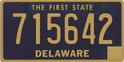 DE license plate 715642