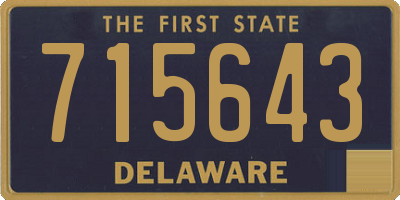 DE license plate 715643