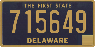 DE license plate 715649