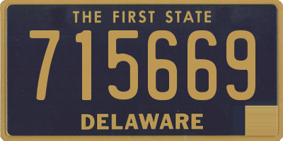 DE license plate 715669
