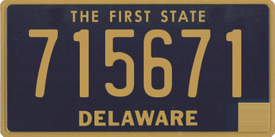 DE license plate 715671