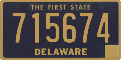 DE license plate 715674