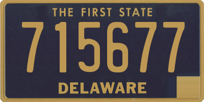 DE license plate 715677