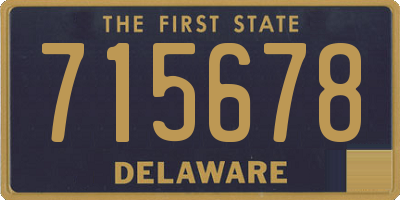 DE license plate 715678