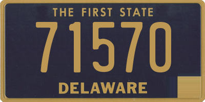 DE license plate 71570