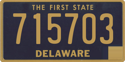 DE license plate 715703