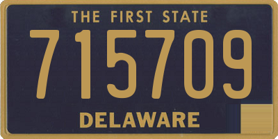 DE license plate 715709