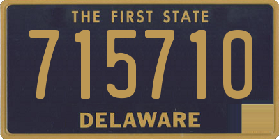 DE license plate 715710