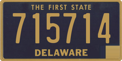 DE license plate 715714