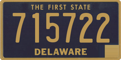 DE license plate 715722
