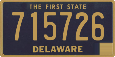 DE license plate 715726