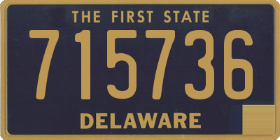 DE license plate 715736