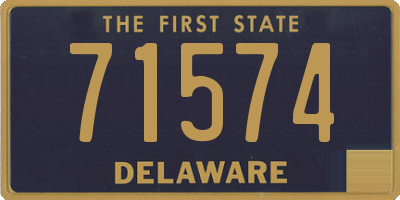 DE license plate 71574