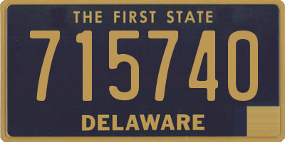 DE license plate 715740