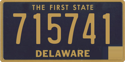 DE license plate 715741