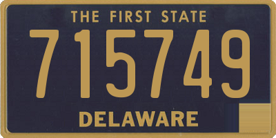 DE license plate 715749