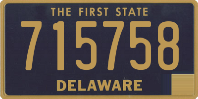 DE license plate 715758