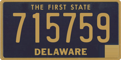 DE license plate 715759