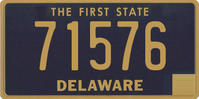 DE license plate 71576