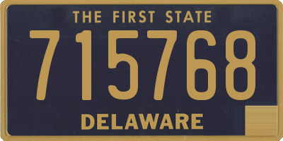 DE license plate 715768
