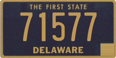 DE license plate 71577
