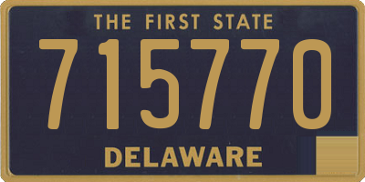DE license plate 715770