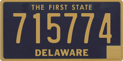 DE license plate 715774