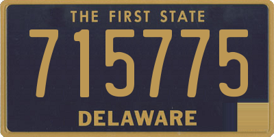 DE license plate 715775