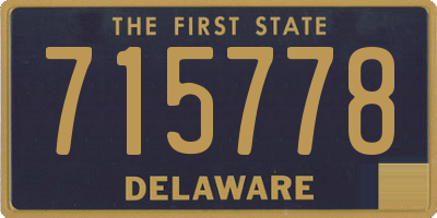 DE license plate 715778
