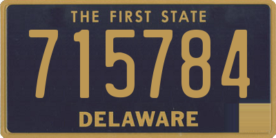 DE license plate 715784
