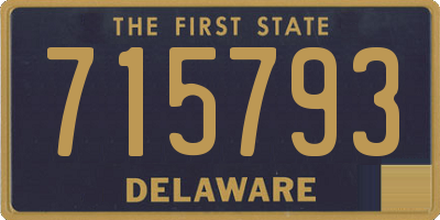 DE license plate 715793