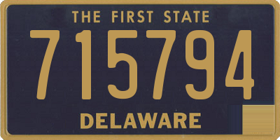 DE license plate 715794