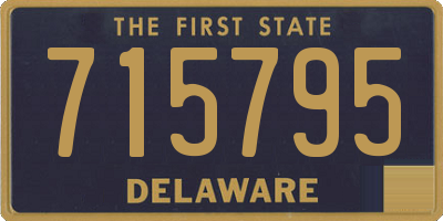 DE license plate 715795