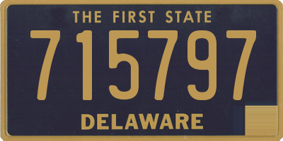 DE license plate 715797