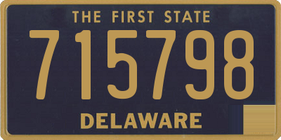 DE license plate 715798