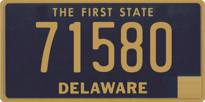 DE license plate 71580