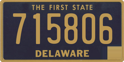 DE license plate 715806