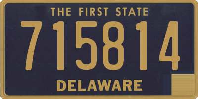 DE license plate 715814