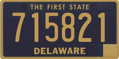 DE license plate 715821