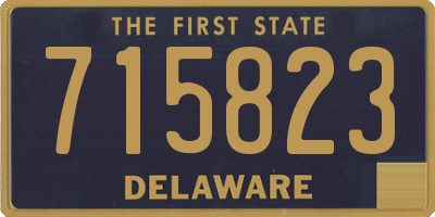 DE license plate 715823