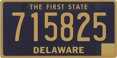 DE license plate 715825