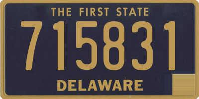 DE license plate 715831