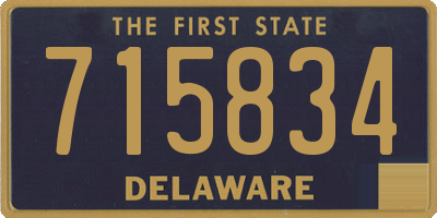 DE license plate 715834
