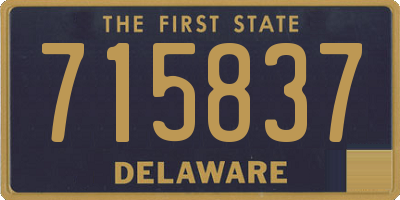 DE license plate 715837