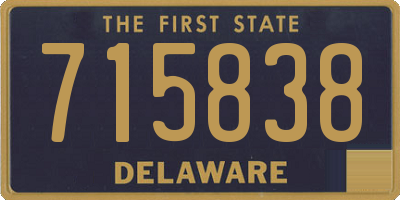 DE license plate 715838