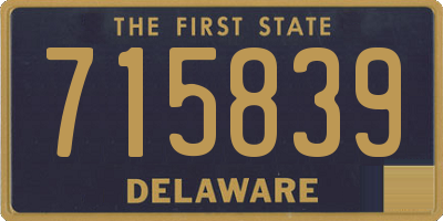 DE license plate 715839