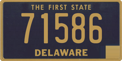 DE license plate 71586