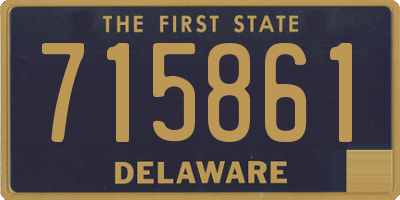 DE license plate 715861