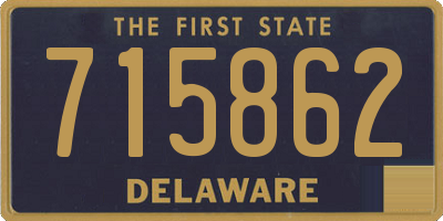 DE license plate 715862